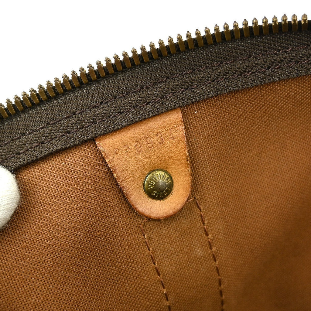 Louis Vuitton Keepall Bag Monogram Canvas Brown Canvas Travel Bag