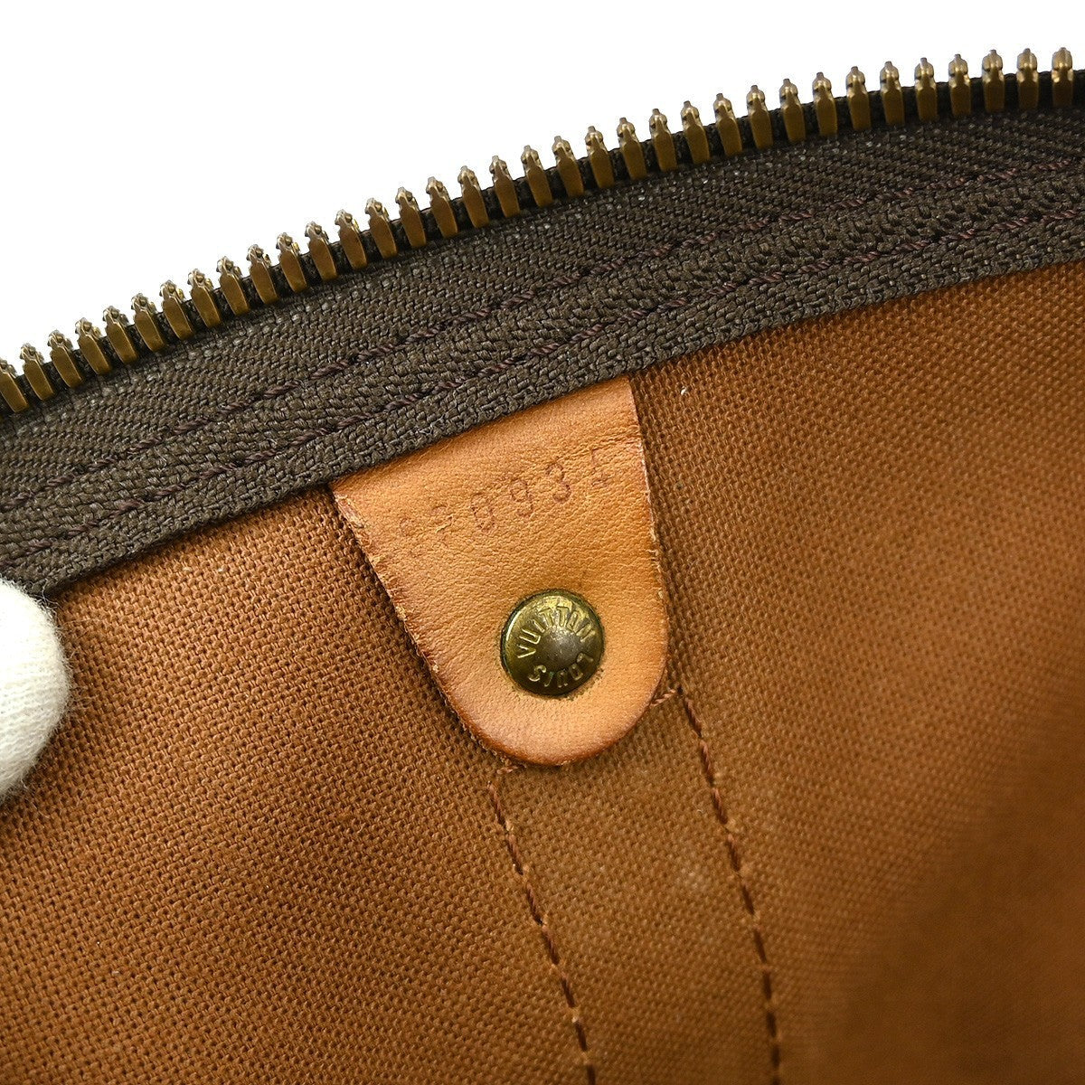 Louis Vuitton Keepall Bag Monogram Canvas Brown Canvas Travel Bag