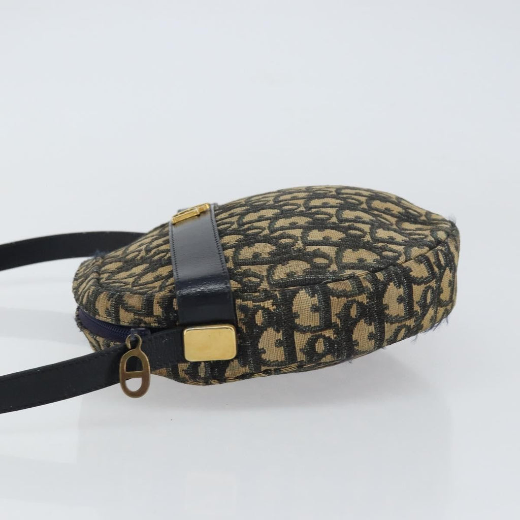 Christian Dior Vintage Trotter Shoulder Bag Canvas Navy Canvas Shoulder Bag Bag (Pre-Owned)