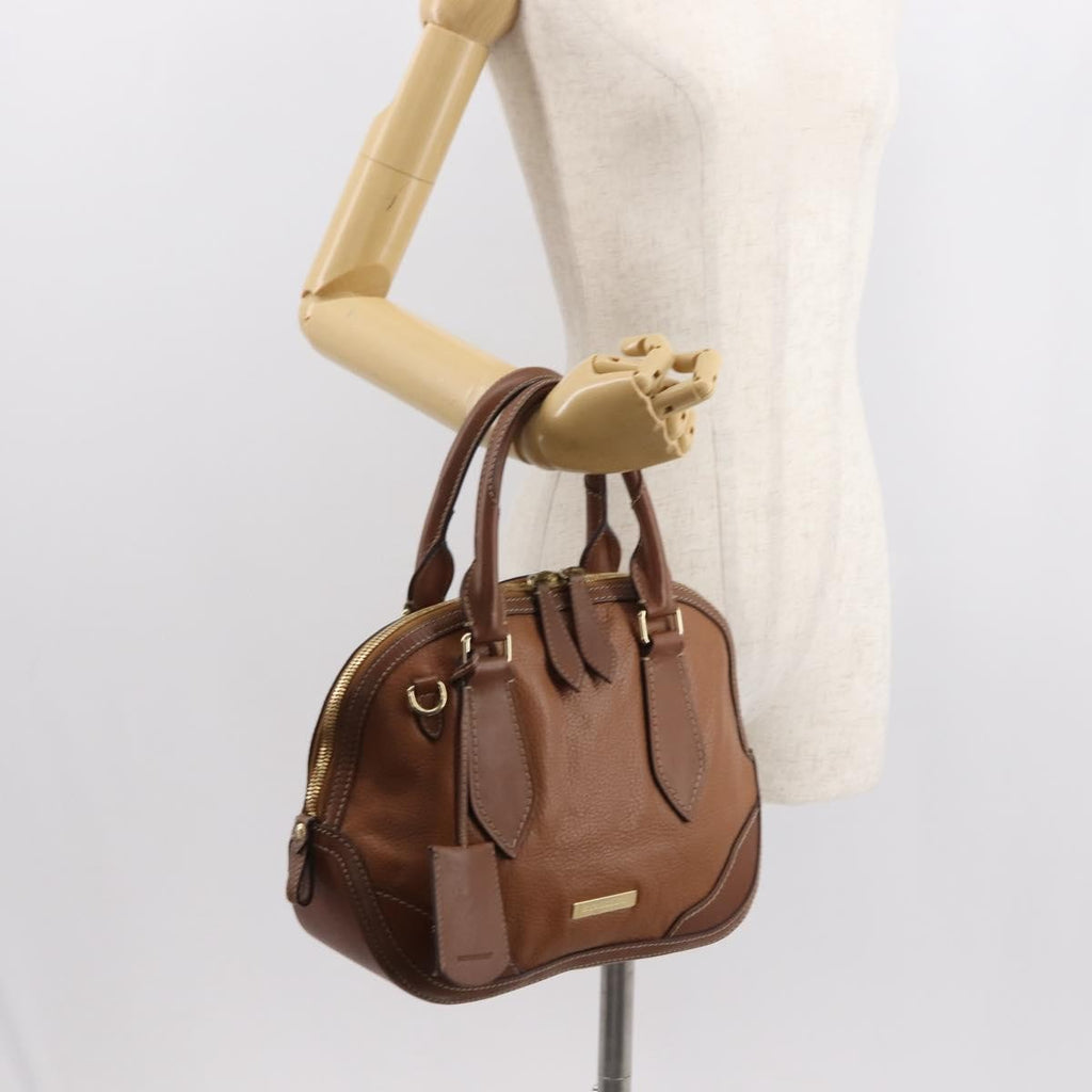 Burberry Orchard Bag Smooth Leather Brown Leather Handbag