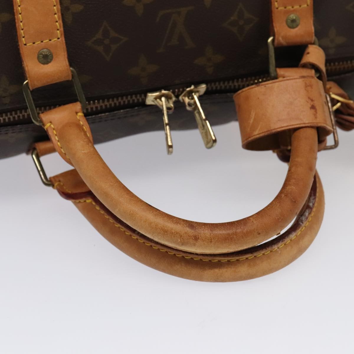 Louis Vuitton Keepall Bag Monogram Canvas Brown Canvas Travel Bag