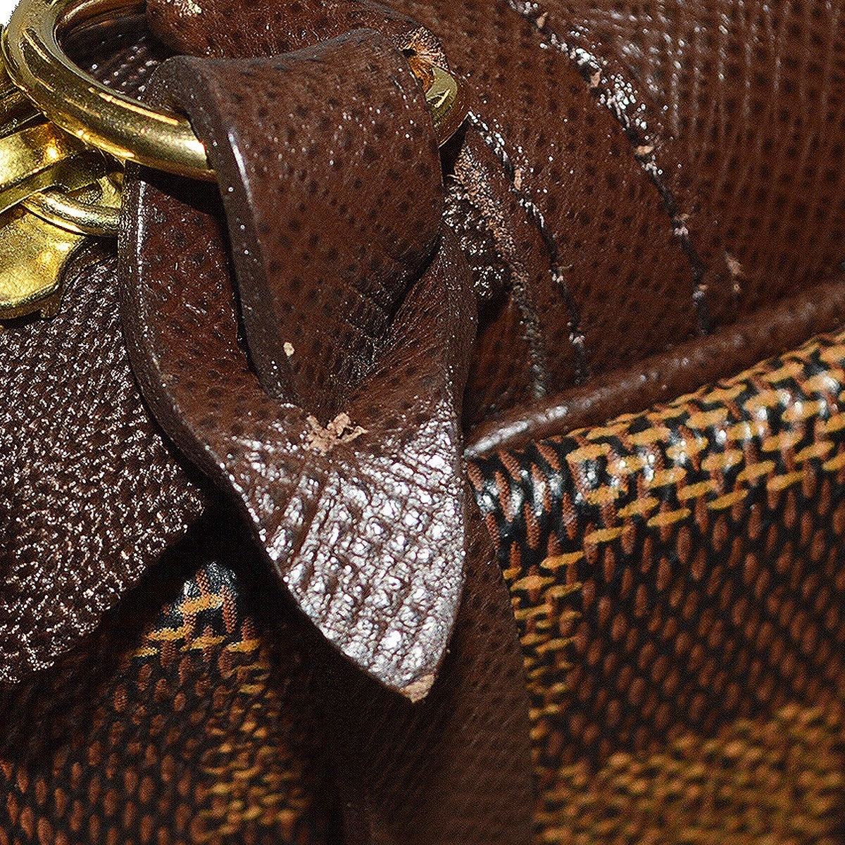 Louis Vuitton Trousse Make Up Bag Damier Canvas Brown Canvas Clutche & Pouche Bag