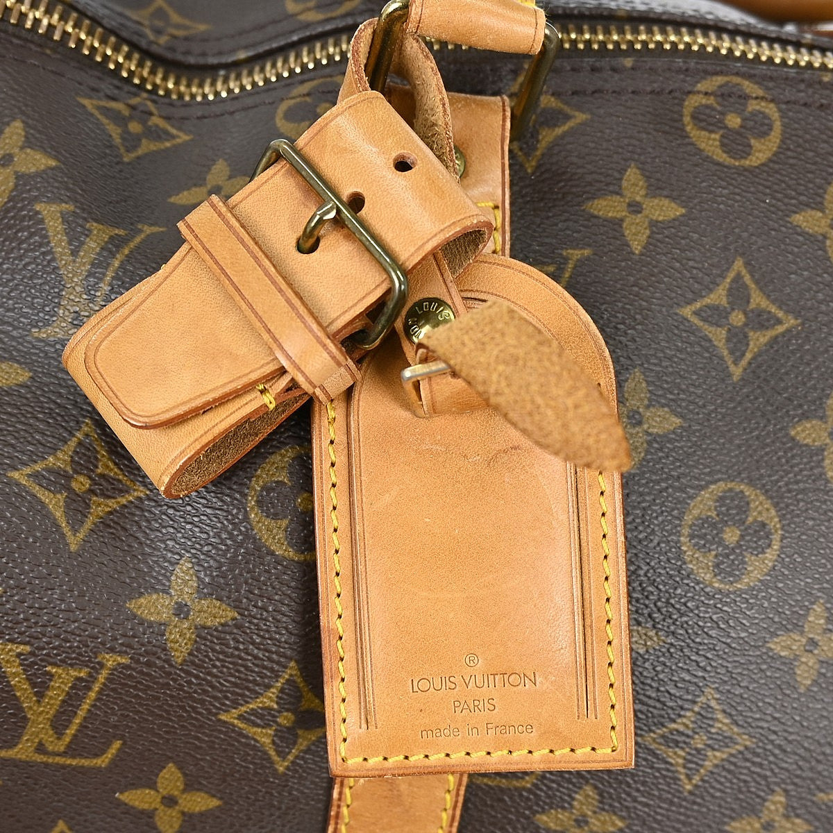 Louis Vuitton Keepall Bag Monogram Canvas Brown Canvas Travel Bag