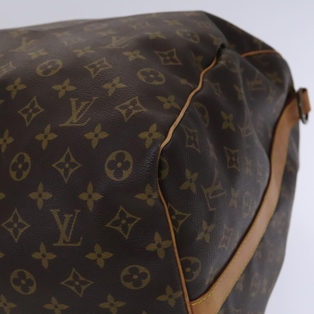 Louis Vuitton Keepall Bandouliere Bag Monogram Canvas Brown Canvas Travel Bag
