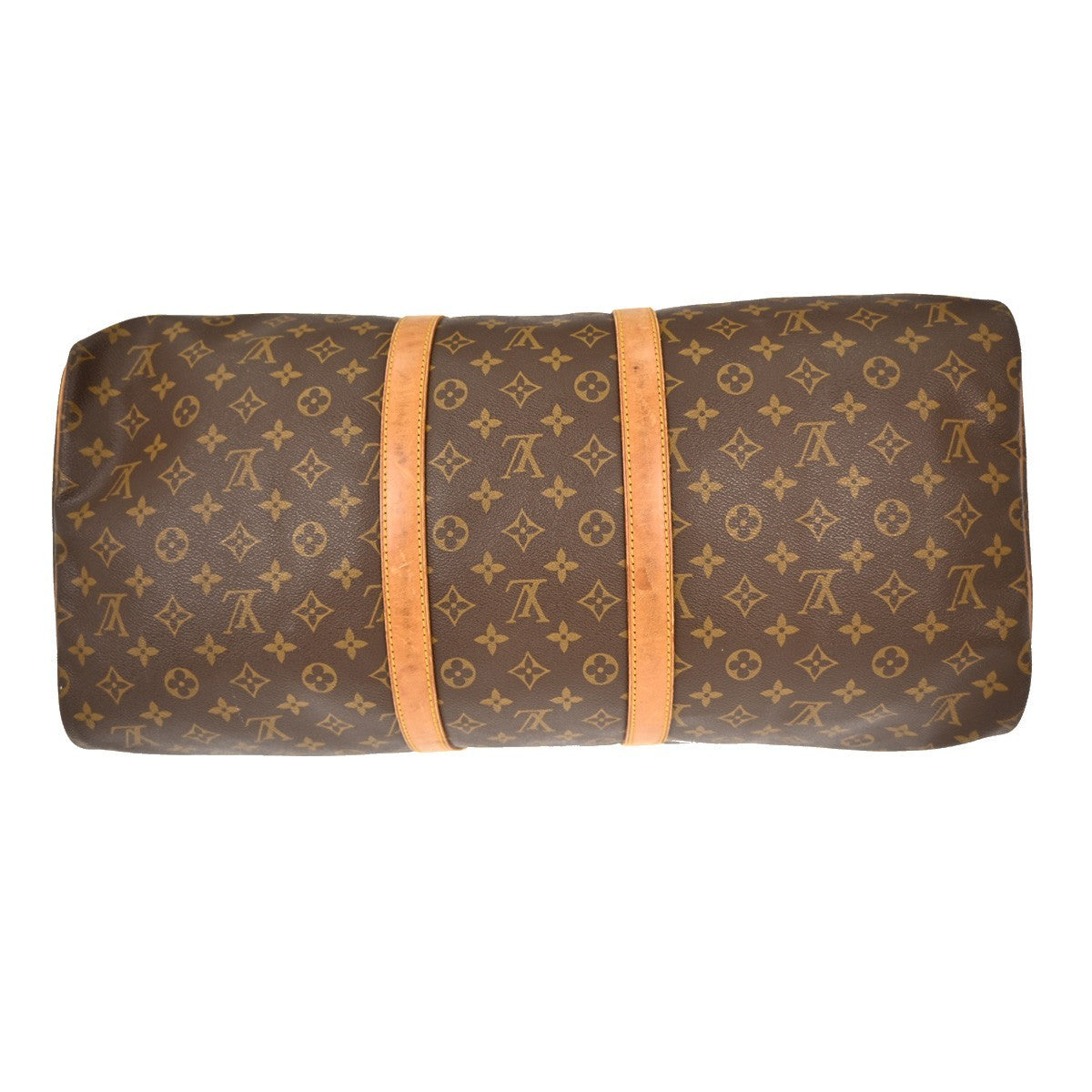 Louis Vuitton Keepall Bag Monogram Canvas Brown Canvas Travel Bag