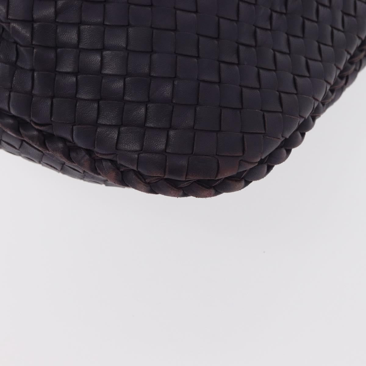 Bottega Veneta Veneta Hobo Pleated Intrecciato Nappa Purple Leather Shoulder Bag Bag