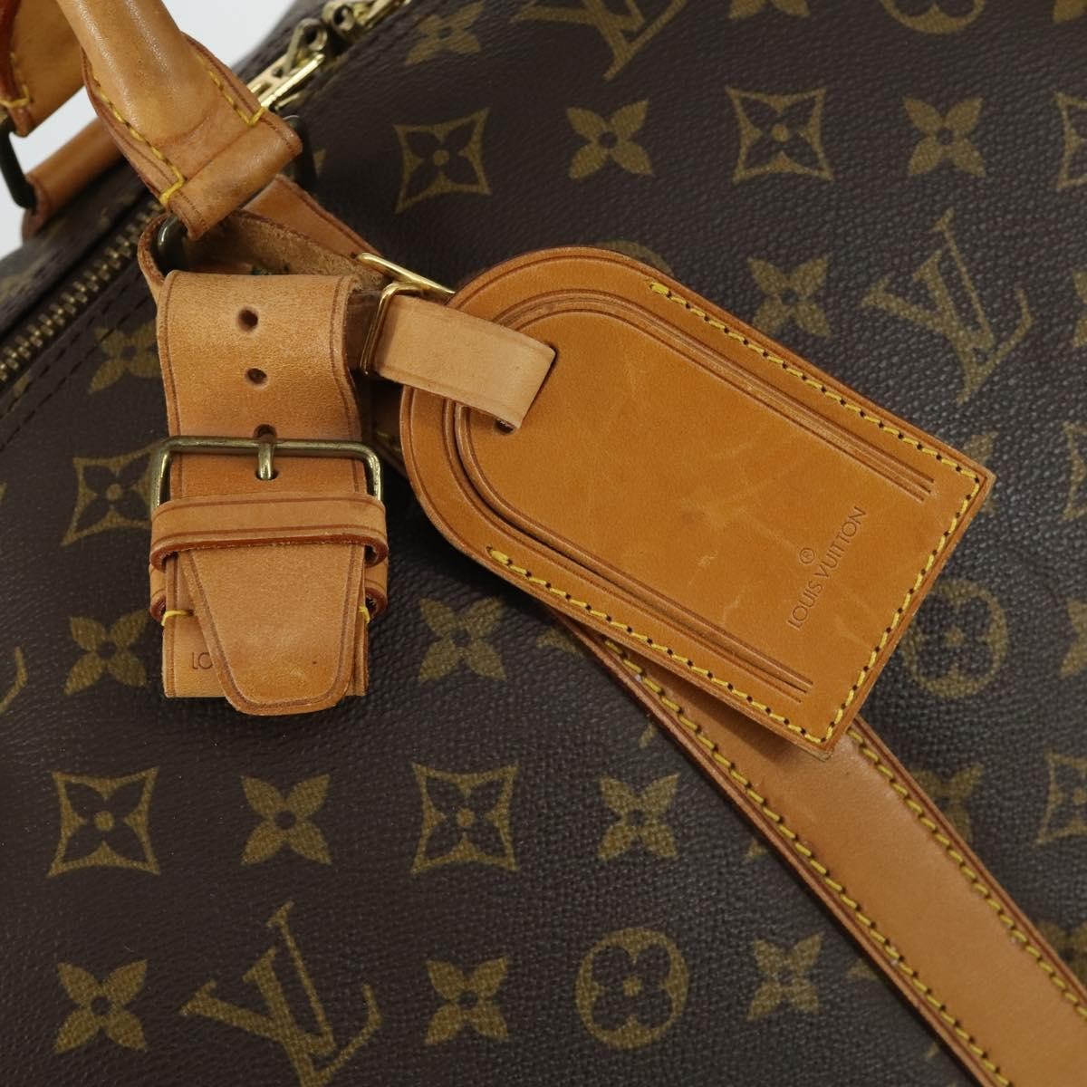 Louis Vuitton Keepall Bag Monogram Canvas Brown Canvas Travel Bag