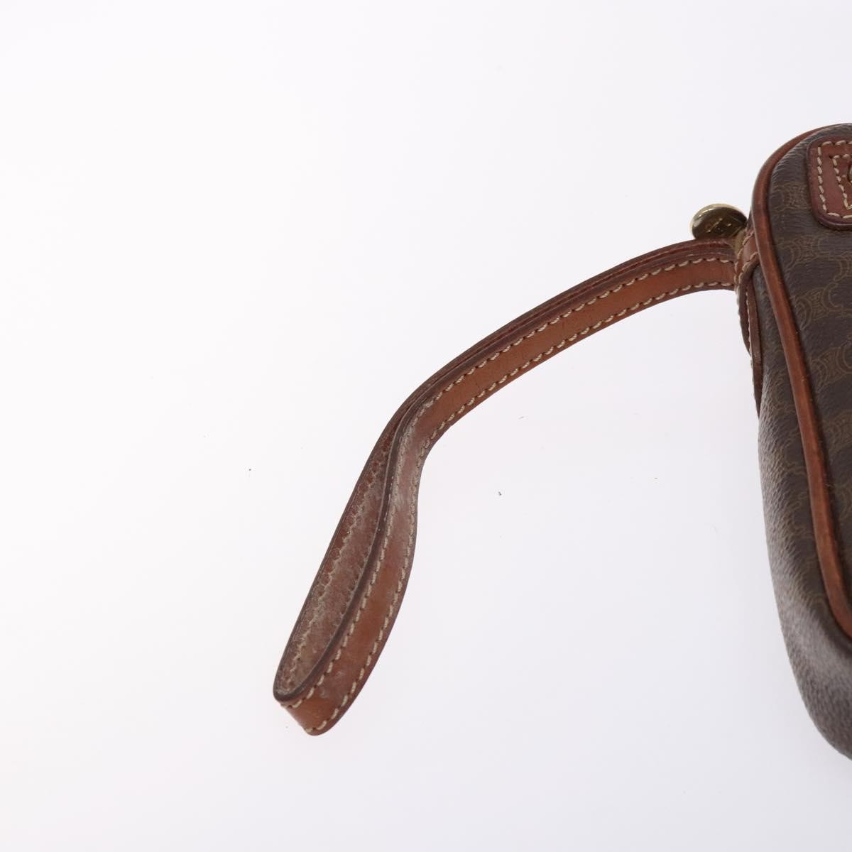 Celine Macadam Pochette Classic Brown Pvc Clutche & Pouche Bag