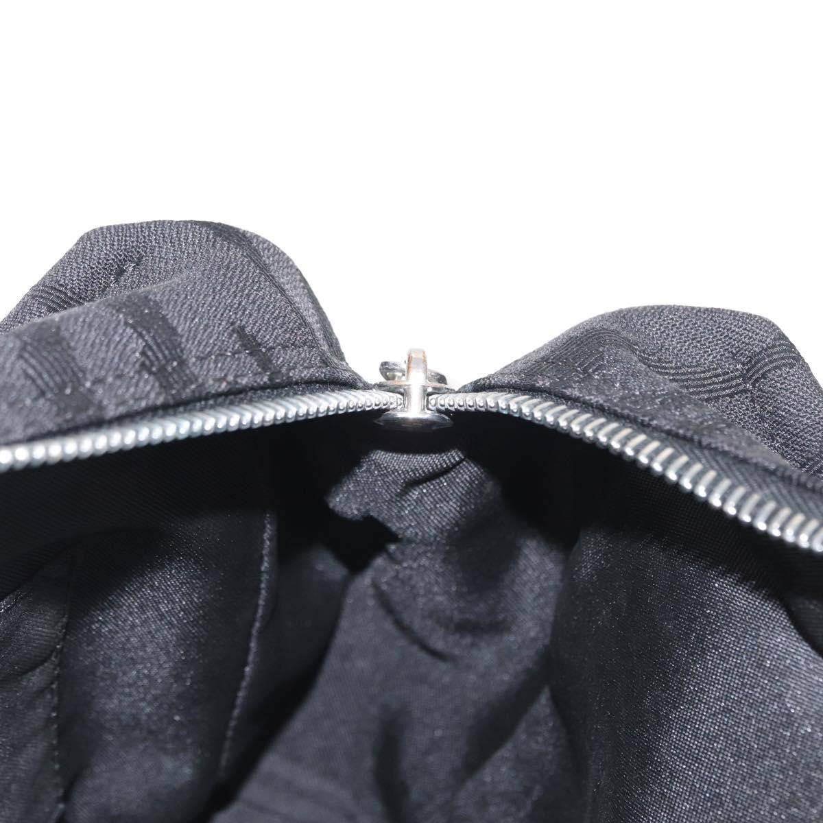 Fendi Vintage Handbag Canvas Black Canvas Handbag