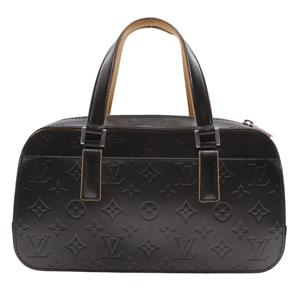 Louis Vuitton Mat Shelton Handbag Monogram Vernis Black Leather Handbag
