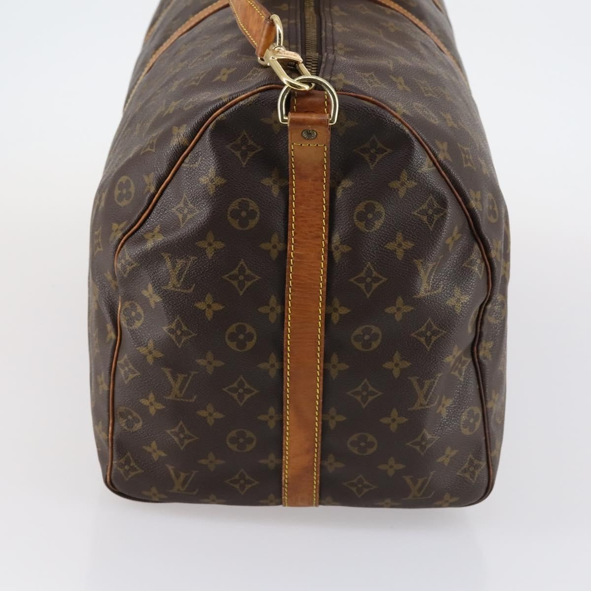 Louis Vuitton Keepall Bandouliere Bag Monogram Canvas Brown Canvas Travel Bag