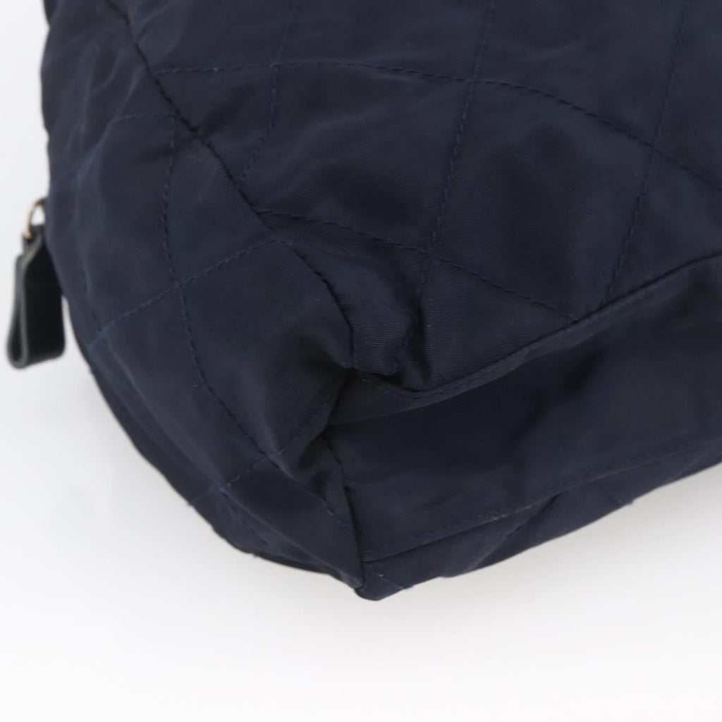 Prada Re-Edition 1995 Chain Tote Quilted Re-Nylon Navy Nylon Shoulder Bag Bag
