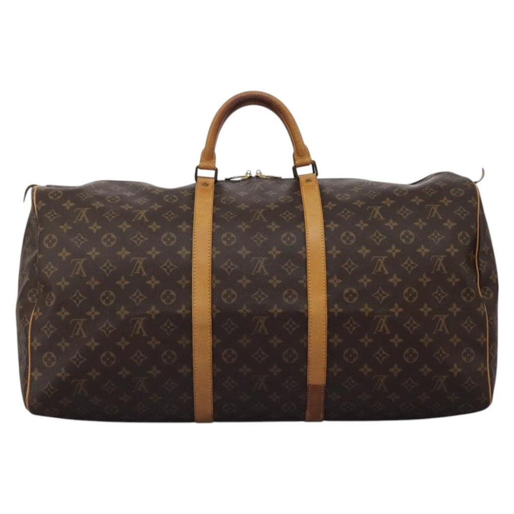 Louis Vuitton Keepall Bag Monogram Canvas Brown Canvas Travel Bag