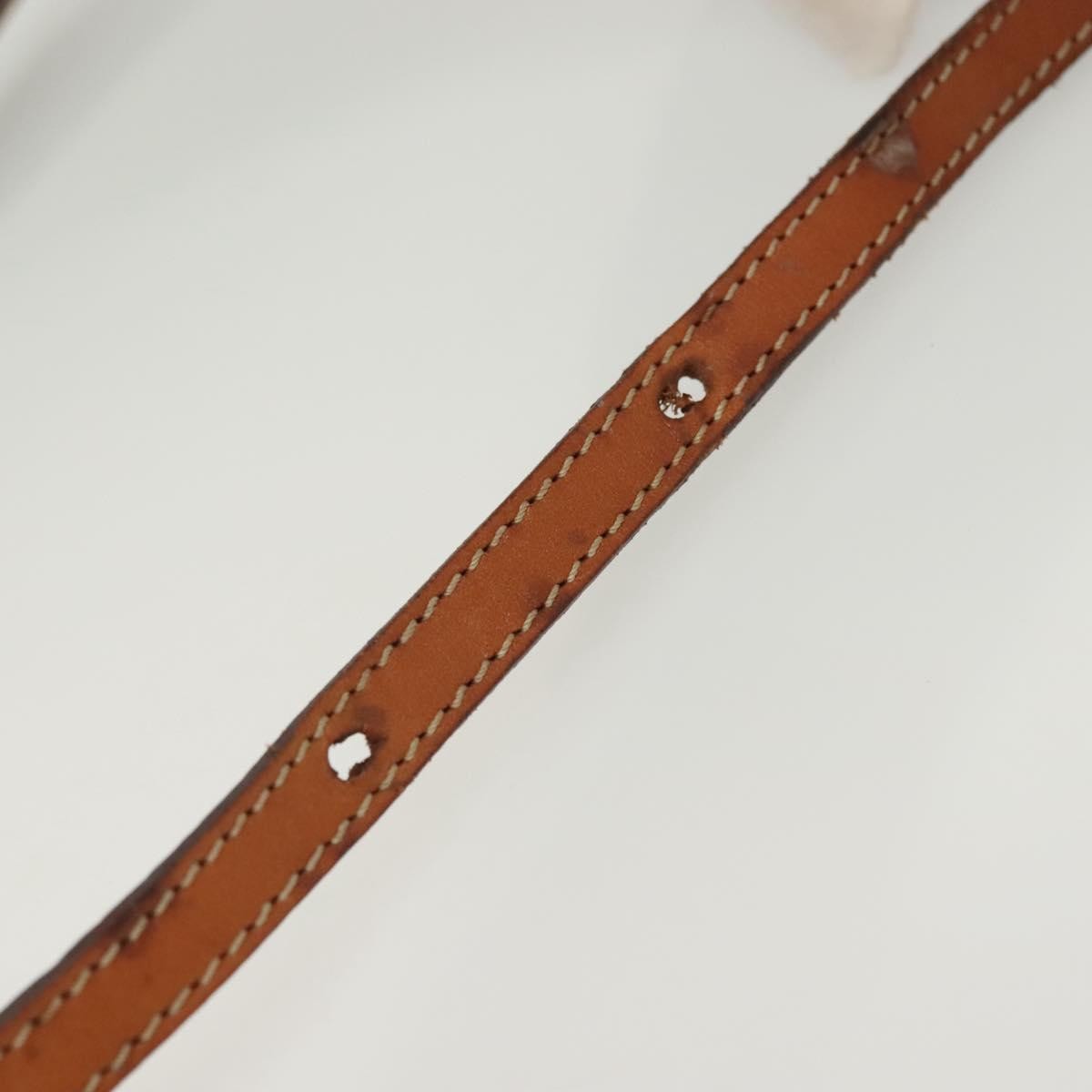 Celine Vintage Macadam Shoulder Bag Canvas And Leather Beige Canvas Bag