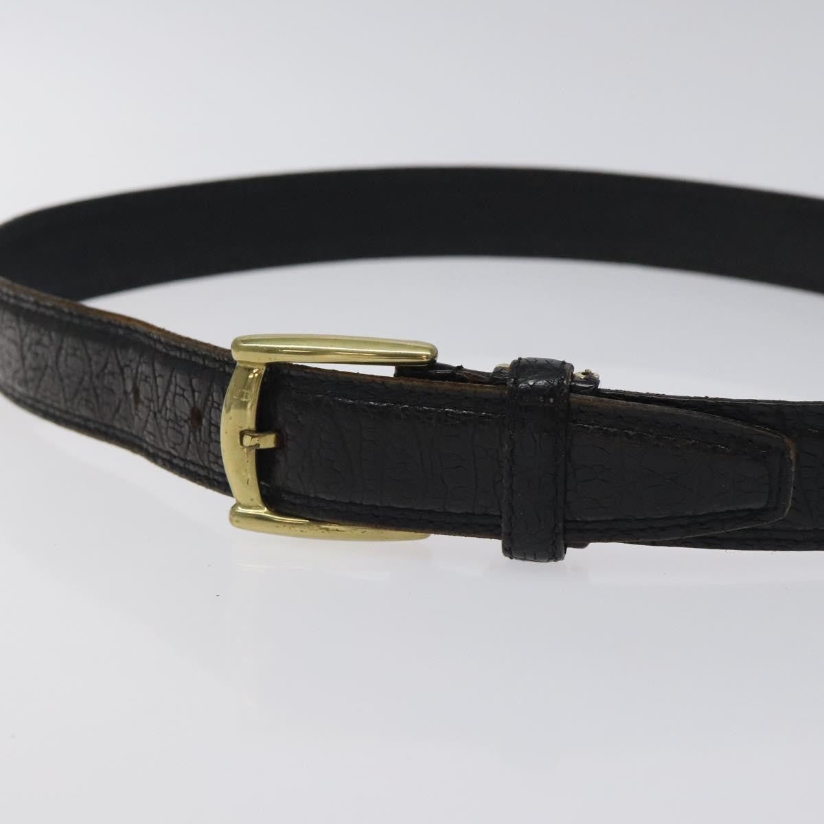 Christian Dior Vintage Oversized Belt Metal And Leather Black Leather Belts Accessory (Pre-Owned)
