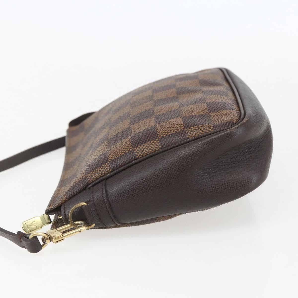Louis Vuitton Trousse Make Up Bag Damier Canvas Brown Canvas Clutche & Pouche Bag