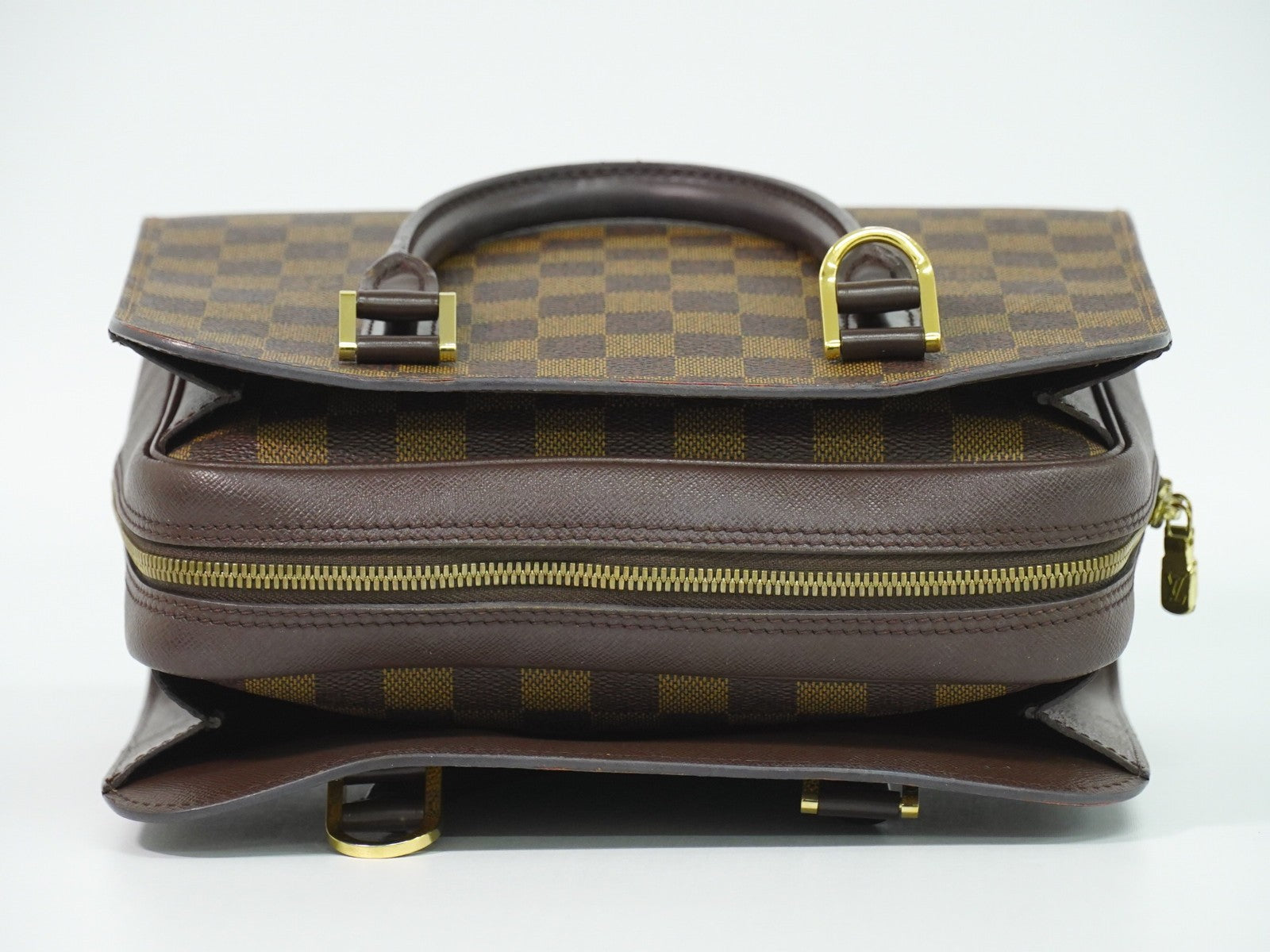 Louis Vuitton Triana Bag Damier Brown Canvas Handbag