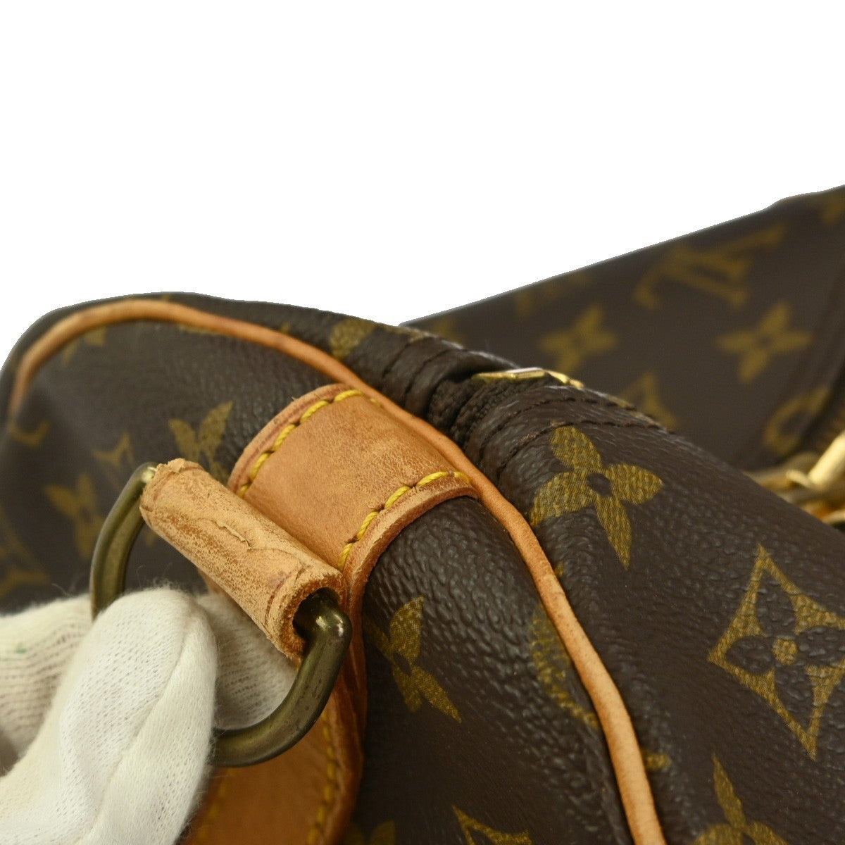 Louis Vuitton Keepall Bag Monogram Canvas Brown Canvas Travel Bag