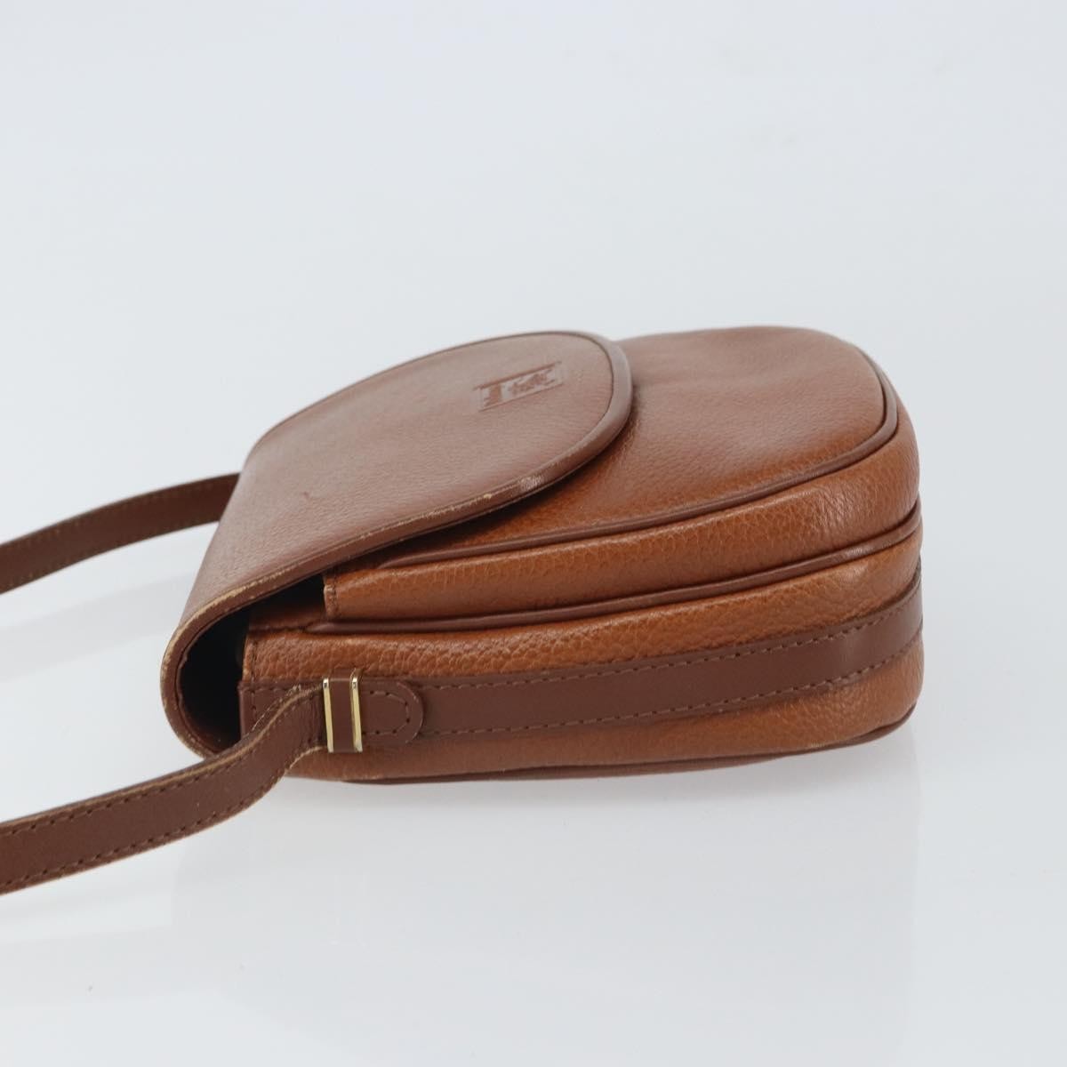 Burberry Vintage Shoulder Bag Leather Brown Leather Shoulder Bag