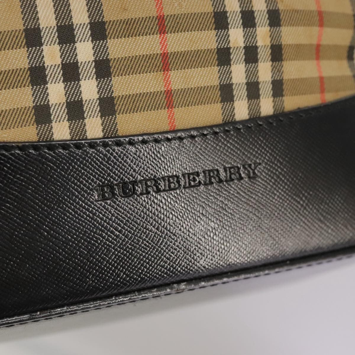 Burberry Nova Check Tote Canvas And Leather Beige Canvas Tote Bag