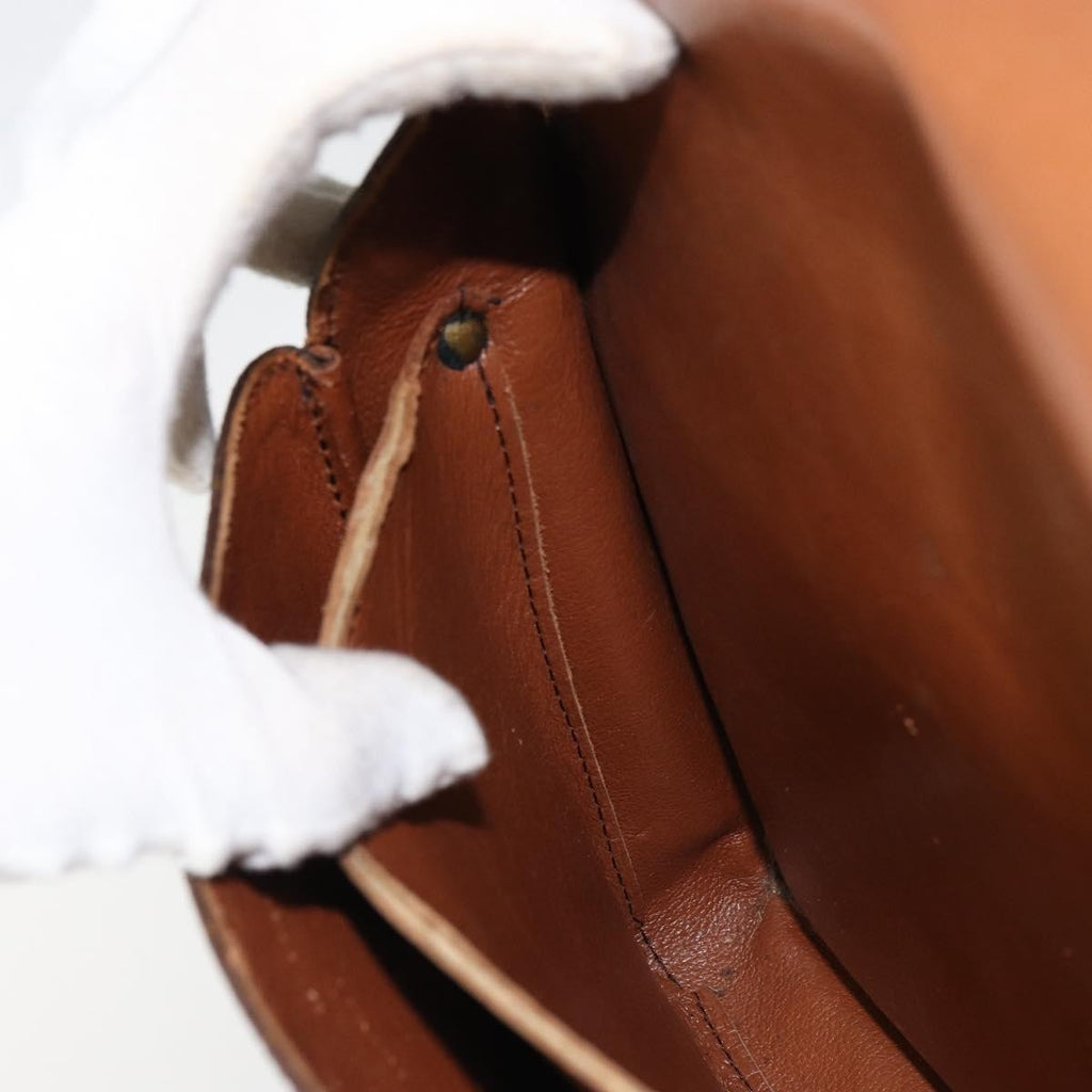 Louis Vuitton Cartouchiere Handbag Monogram Canvas Brown Canvas Shoulder Bag