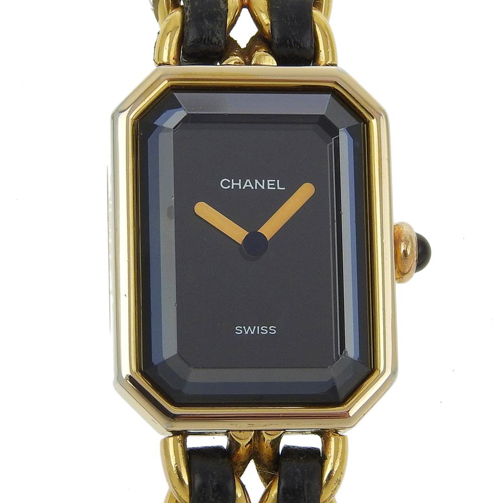 Chanel Premiere Rock Quartz Watch Plated Metal And Leather Watch