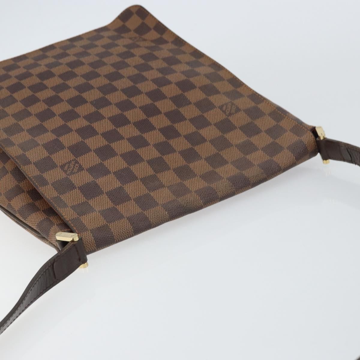 Louis Vuitton Musette Handbag Damier Brown Canvas Shoulder Bag