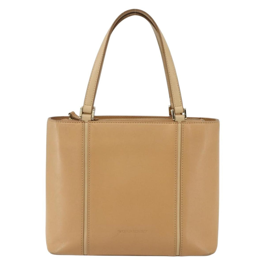 Burberry Vintage Handbag Leather Beige Leather Handbag
