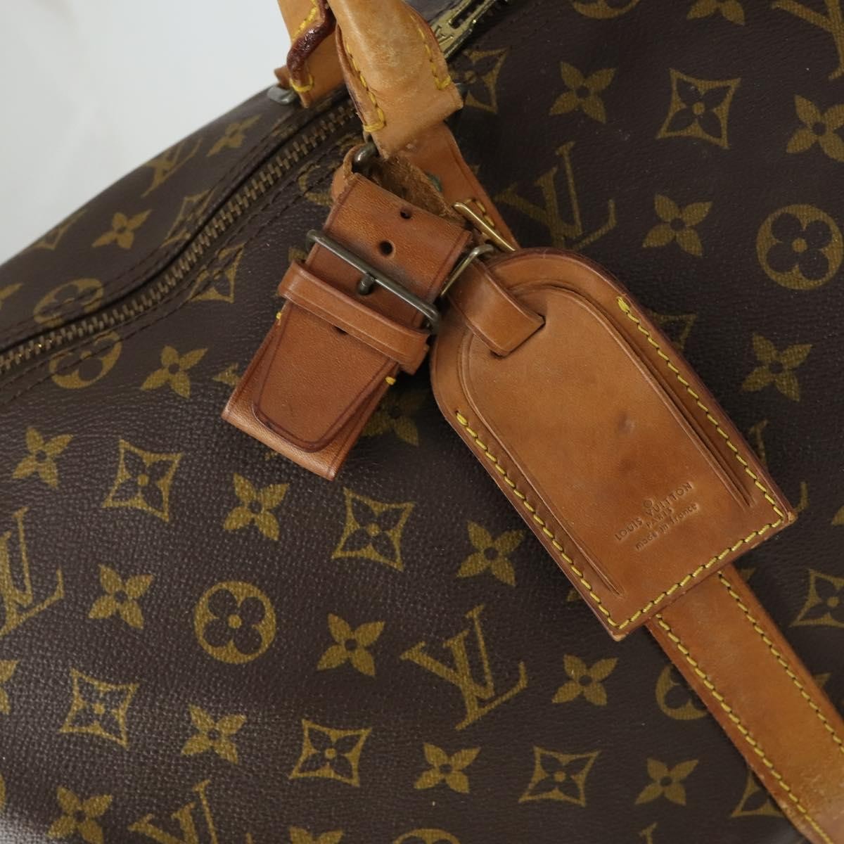 Louis Vuitton Keepall Bag Monogram Canvas Brown Canvas Travel Bag