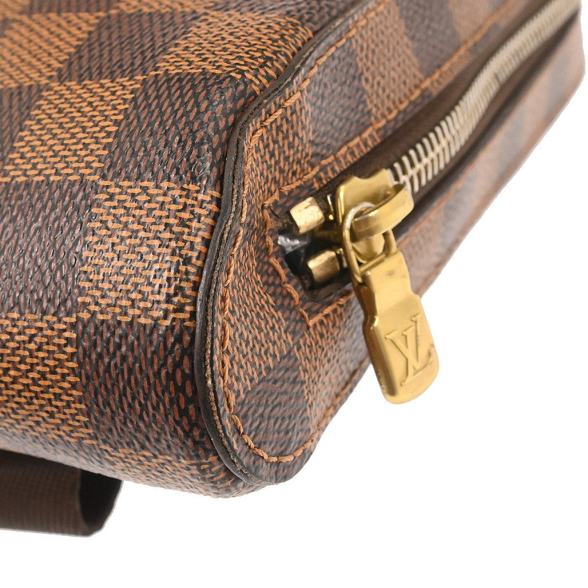 Louis Vuitton Geronimos Waist Bag Damier Brown Canvas Clutche & Pouche Bag