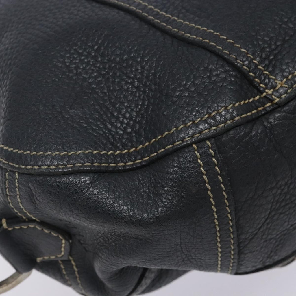 Prada Vintage Shoulder Bag Leather Navy Leather Shoulder Bag Bag