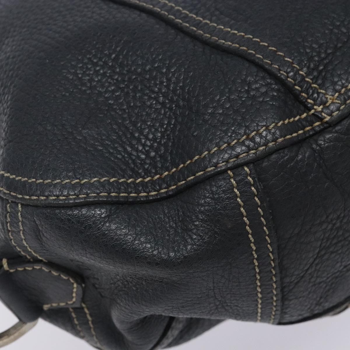 Prada Vintage Shoulder Bag Leather Navy Leather Shoulder Bag Bag