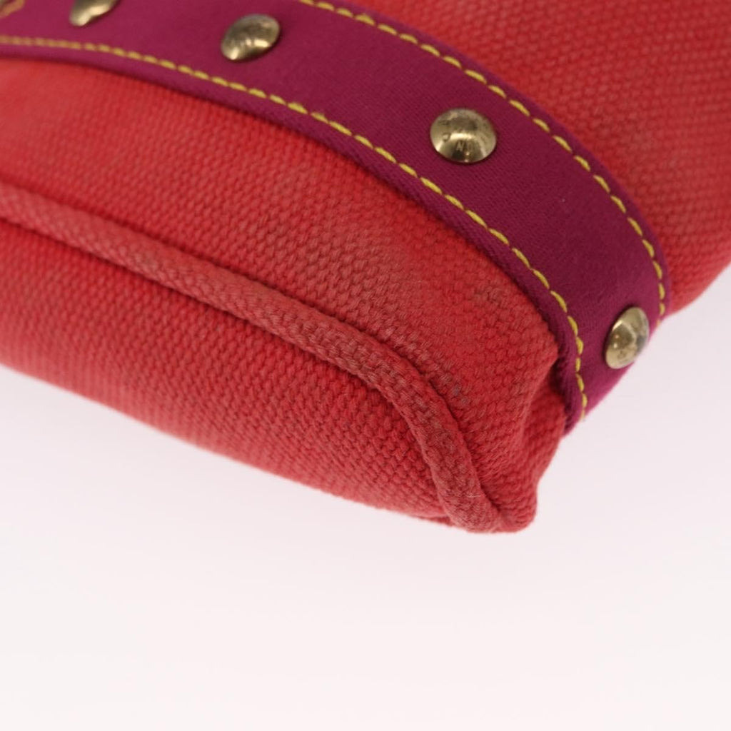 Louis Vuitton Antigua Tote Canvas Red Canvas Tote Bag