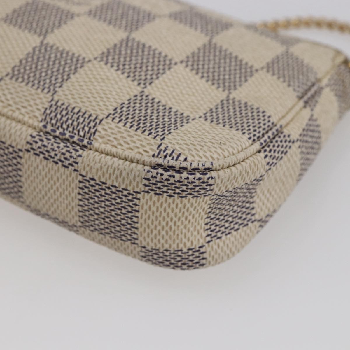 Louis Vuitton Pochette Accessoires Damier White Canvas Bag