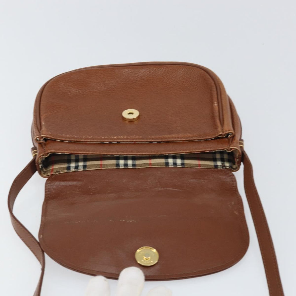 Burberry Vintage Shoulder Bag Leather Brown Leather Shoulder Bag