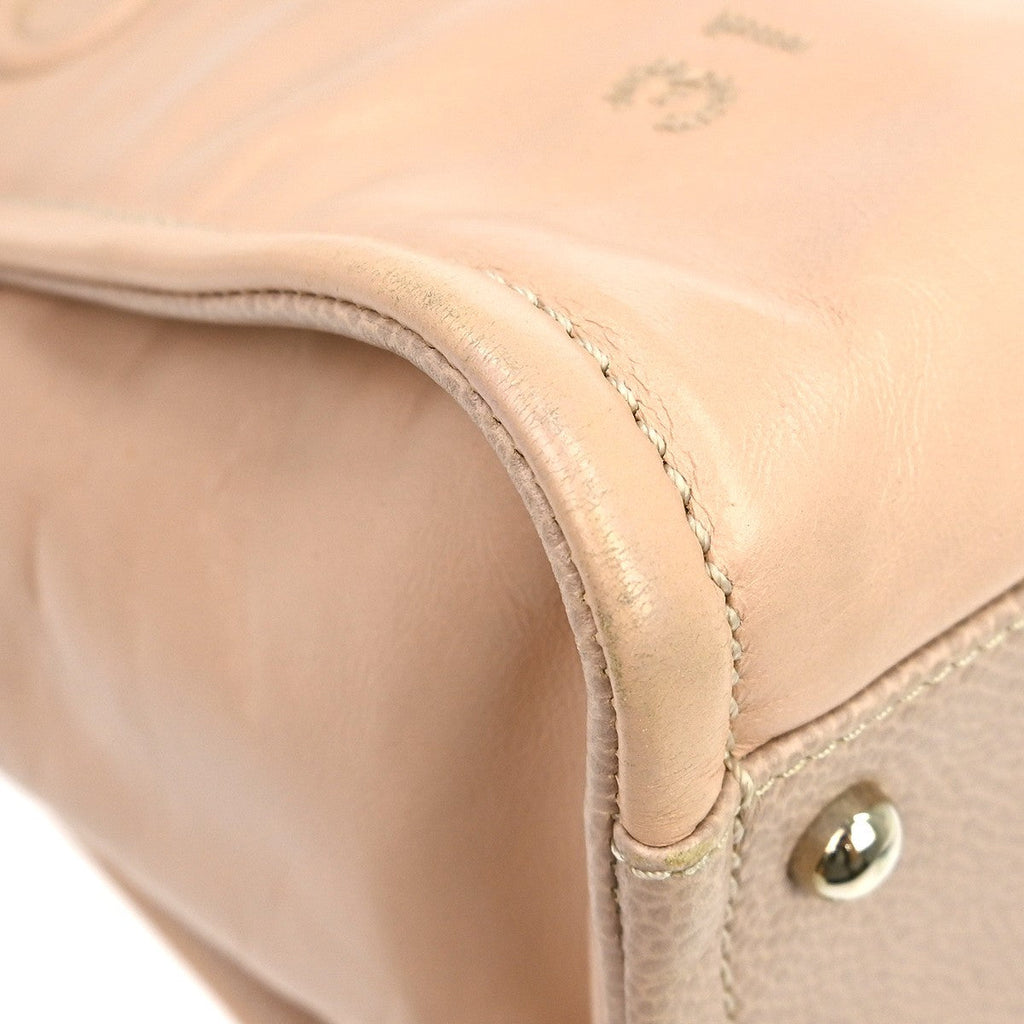 Chanel North South Deauville Tote Leather Pink Leather Tote Bag Bag