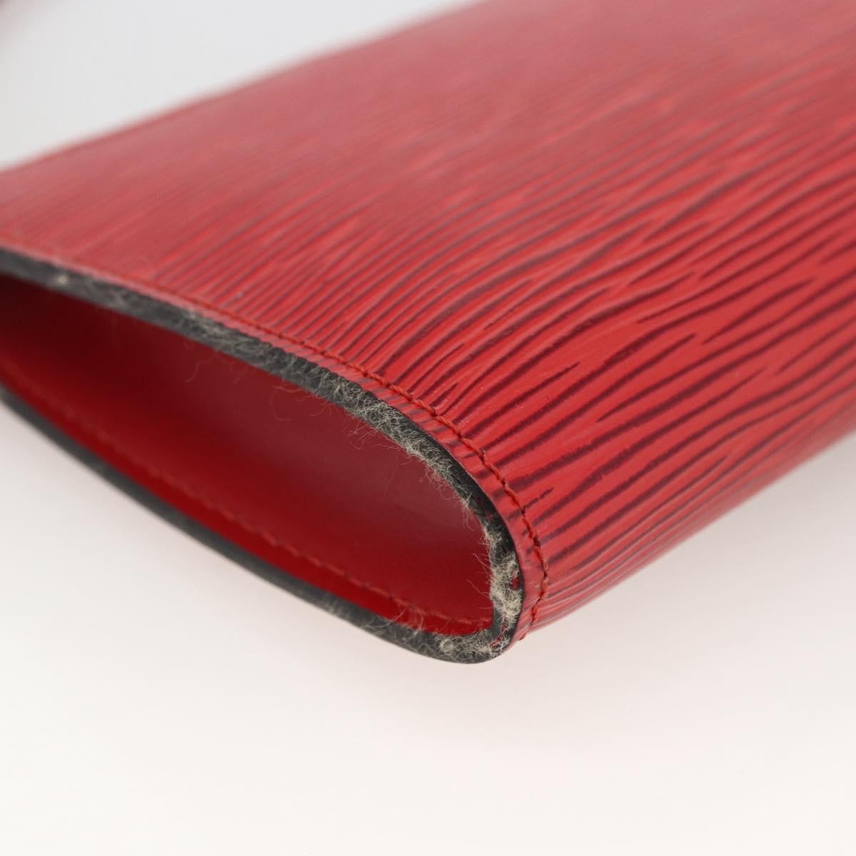 Louis Vuitton Pochette Accessoires Epi Leather Red Leather Clutche & Pouche Bag