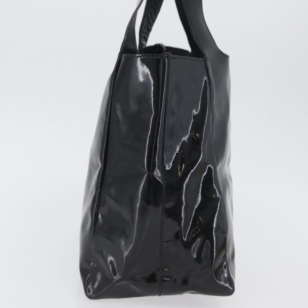 Prada Vintage Handbag Patent Leather Black Patent_Leather Handbag