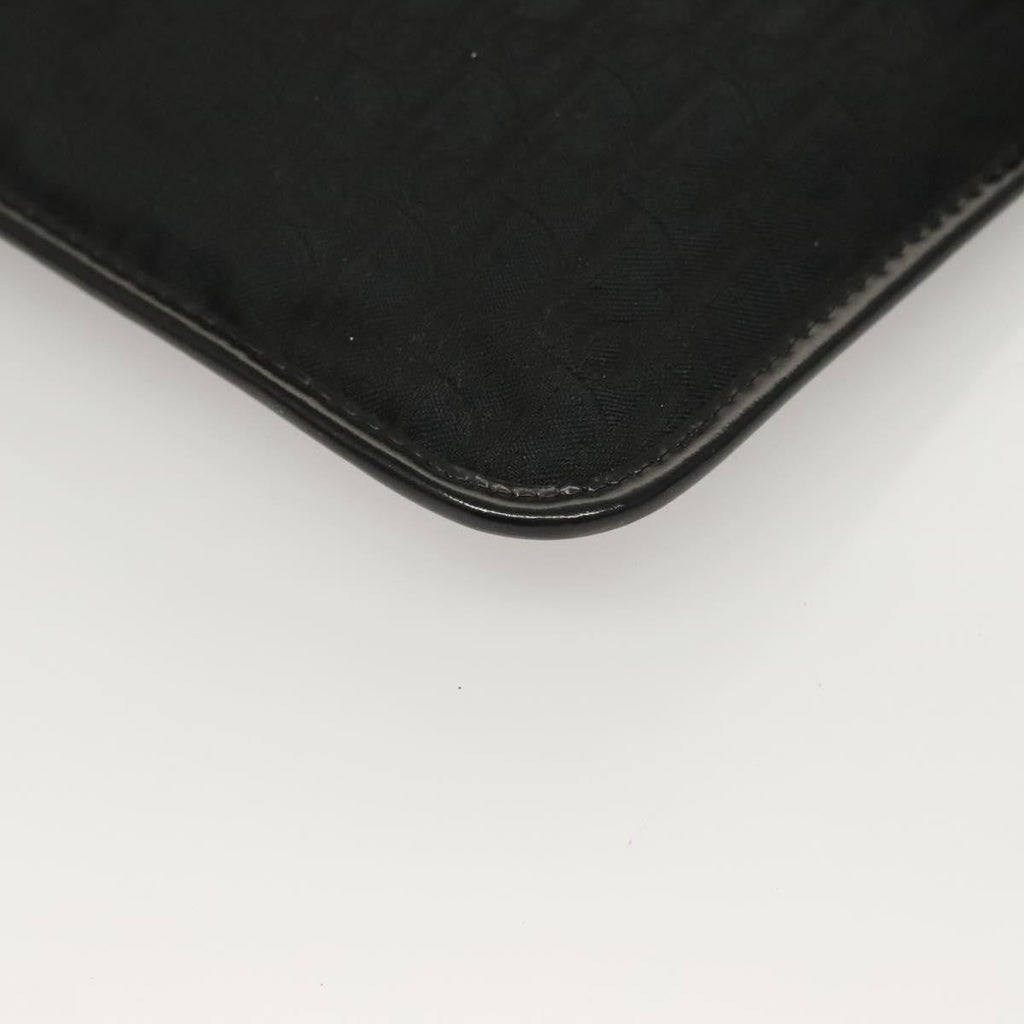 Christian Dior Vintage Trotter Pouch Diorissimo Canvas Black Canvas Clutche & Pouche Bag (Pre-Owned)
