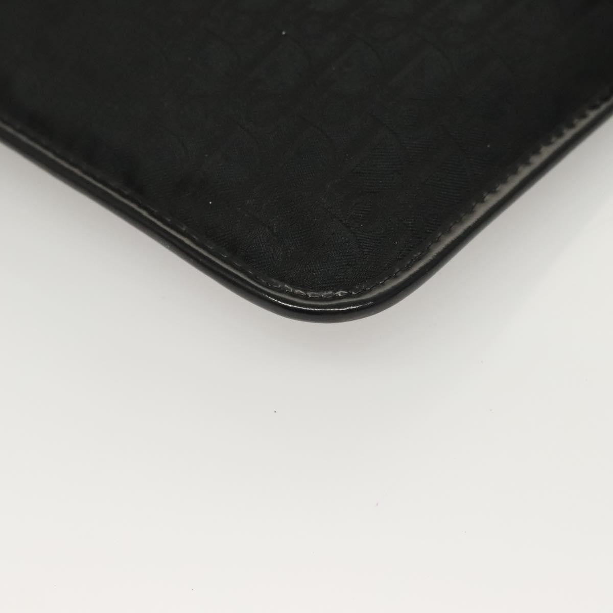 Christian Dior Vintage Trotter Pouch Diorissimo Canvas Black Canvas Clutche & Pouche Bag (Pre-Owned)