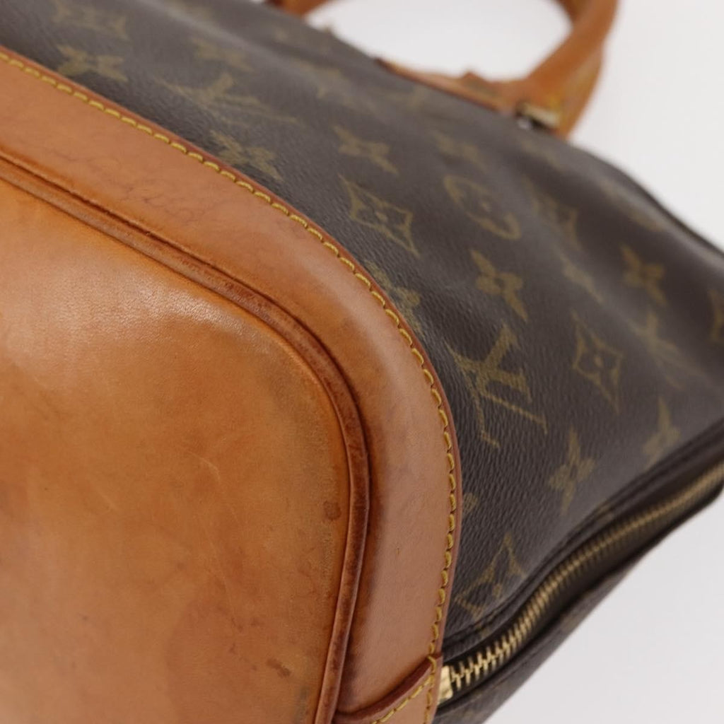 Louis Vuitton Vintage Alma Handbag Monogram Canvas Brown Canvas Handbag