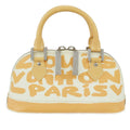 Louis Vuitton Alma Handbag Limited Edition Graffiti Leather Beige Leather Handbag