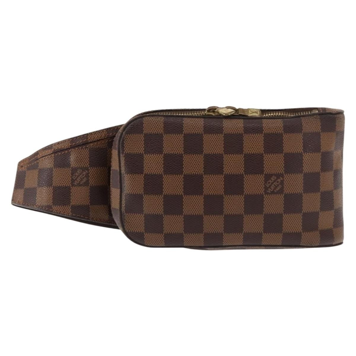 Louis Vuitton Geronimos Waist Bag Damier Brown Canvas Shoulder Bag