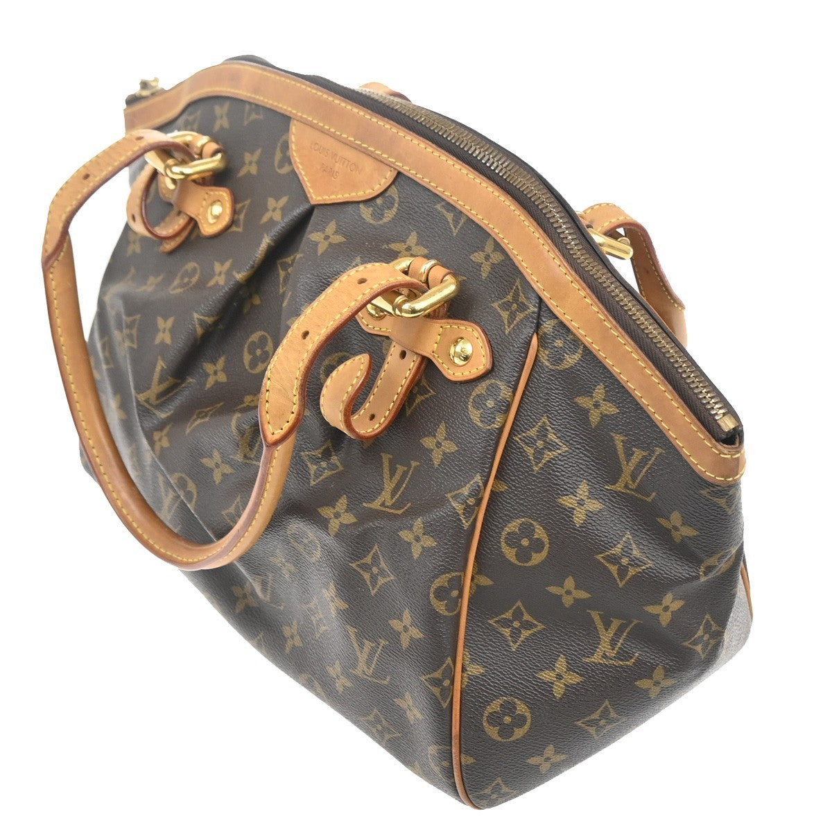 Louis Vuitton Tivoli Handbag Monogram Canvas Brown Canvas Shoulder Bag