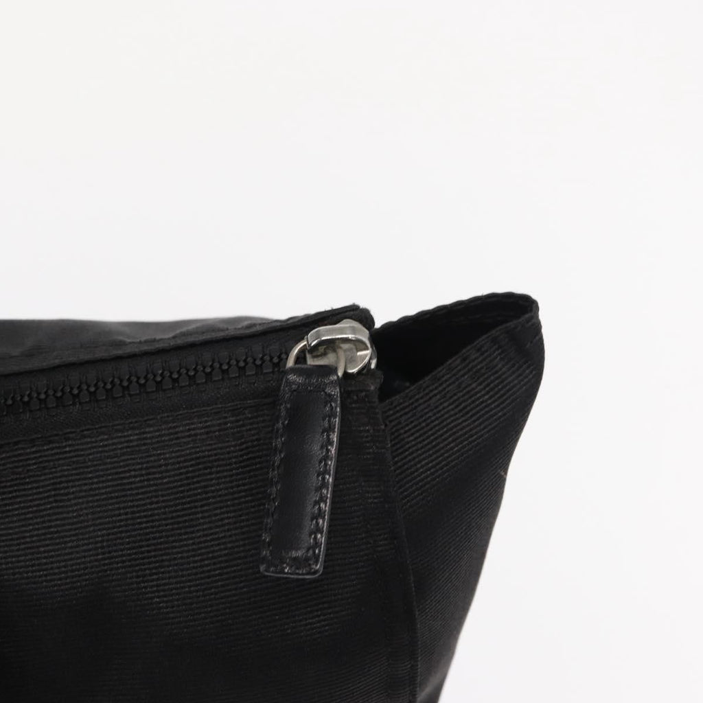 Fendi Vintage Convertible Logo Weekender Nylon Black Nylon Tote Bag Bag