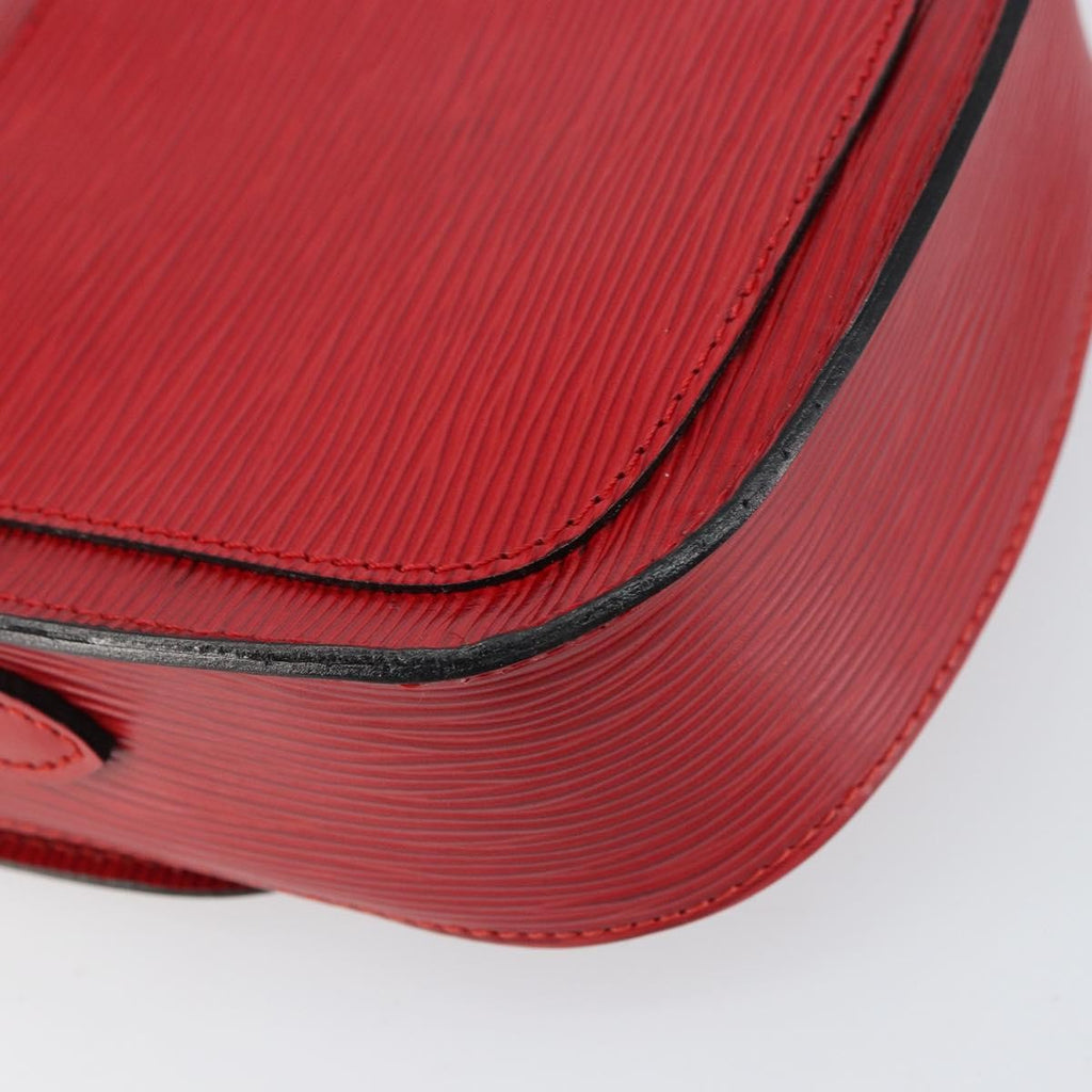 Louis Vuitton Saint Cloud Handbag Epi Leather Red Leather Shoulder Bag