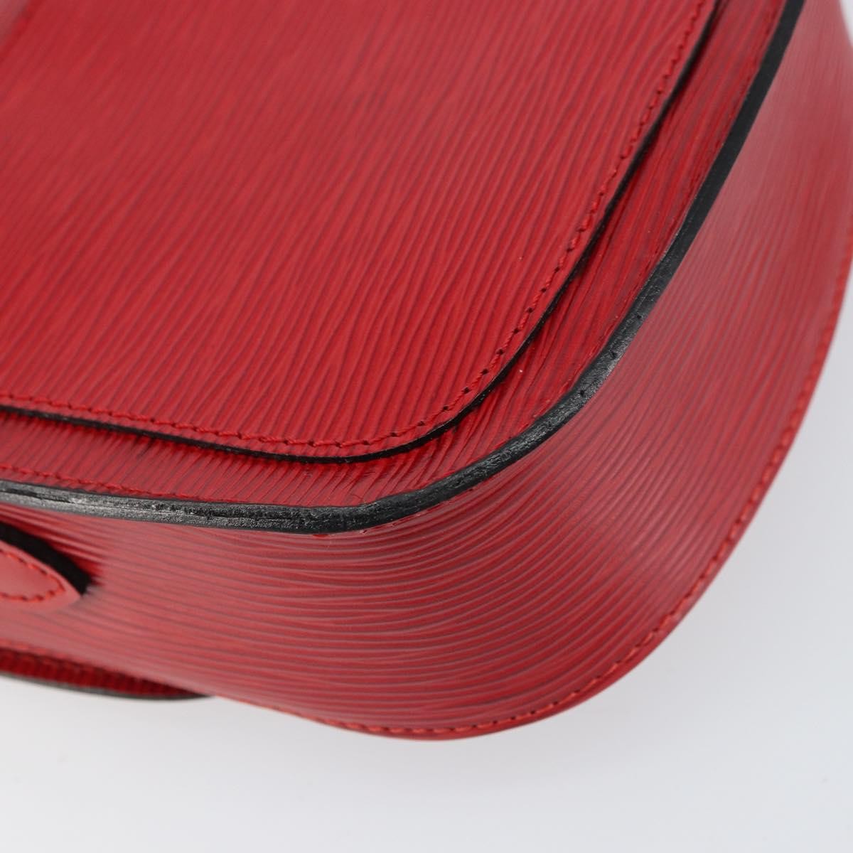 Louis Vuitton Saint Cloud Handbag Epi Leather Red Leather Shoulder Bag