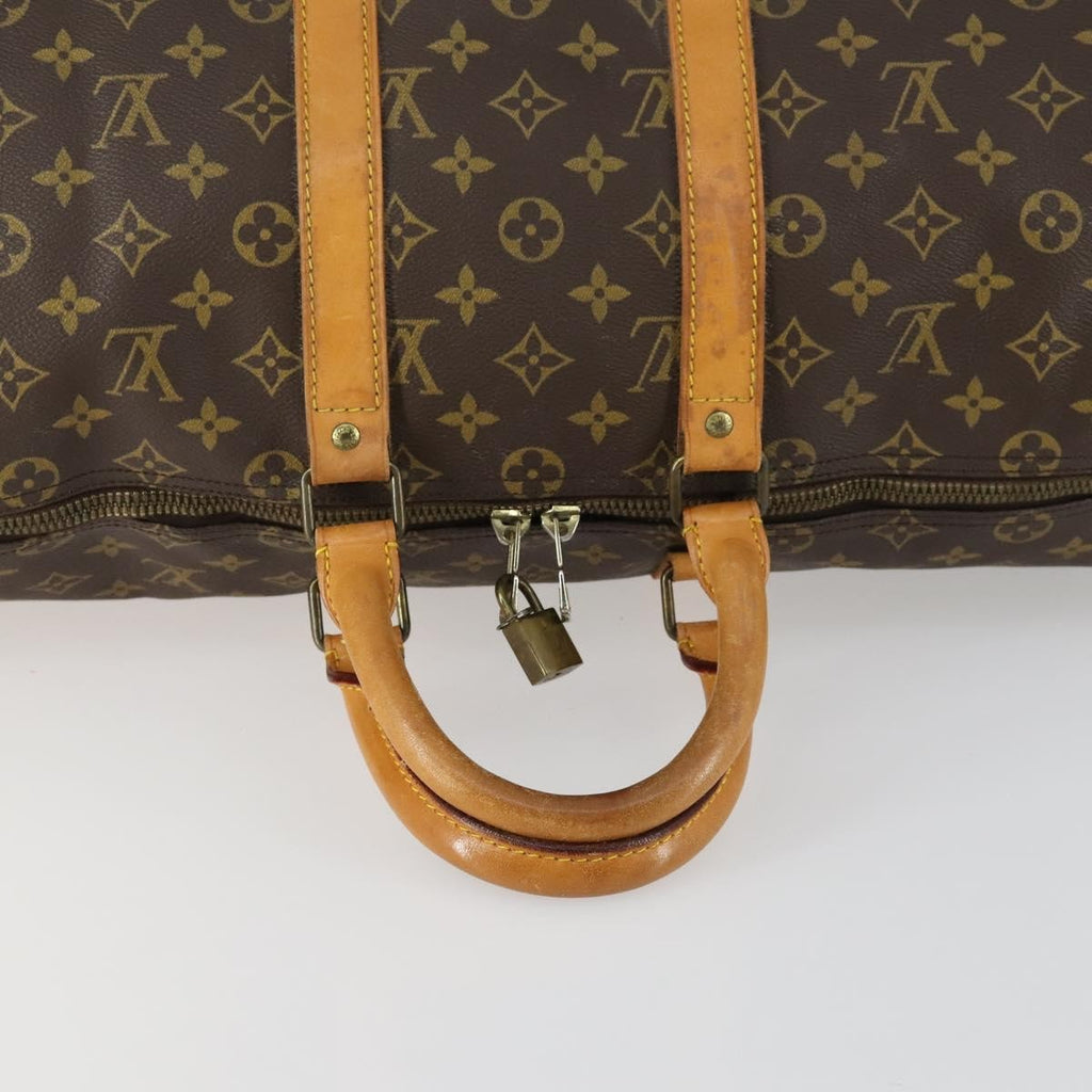 Louis Vuitton Keepall Bag Monogram Canvas Brown Canvas Travel Bag