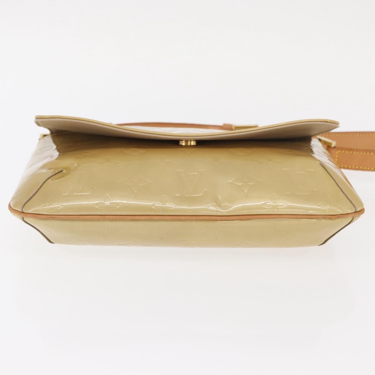 Louis Vuitton Thompson Street Handbag Monogram Vernis Beige Patent_Leather Shoulder Bag