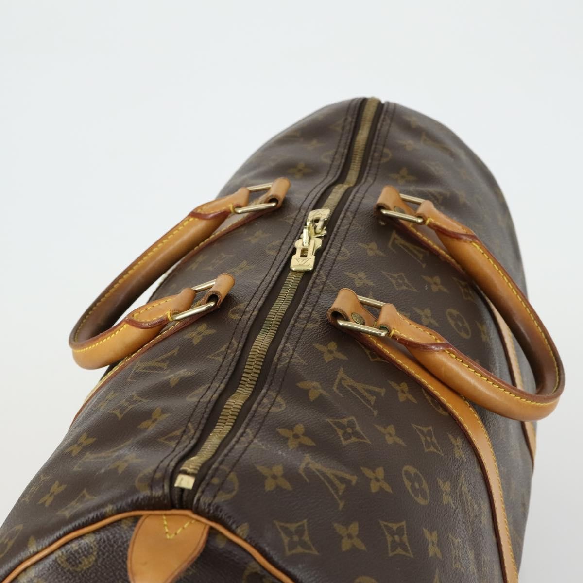 Louis Vuitton Keepall Bag Monogram Canvas Brown Canvas Travel Bag